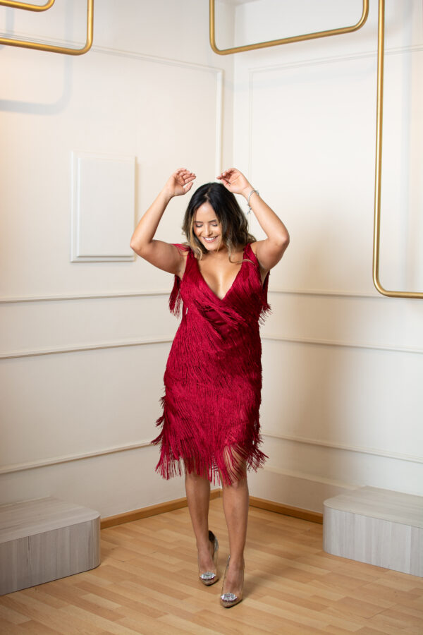 Fringed dress